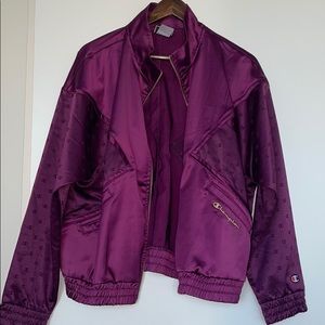 CHAMPION SATIN BOMBER + H&M SATIN TIGER BOMBER